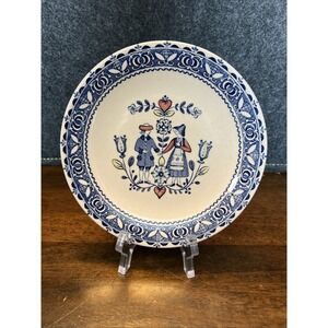 Johnson Brothers Old Granite Flowers &‎ Hearts Bread Plate 6 3/8 "